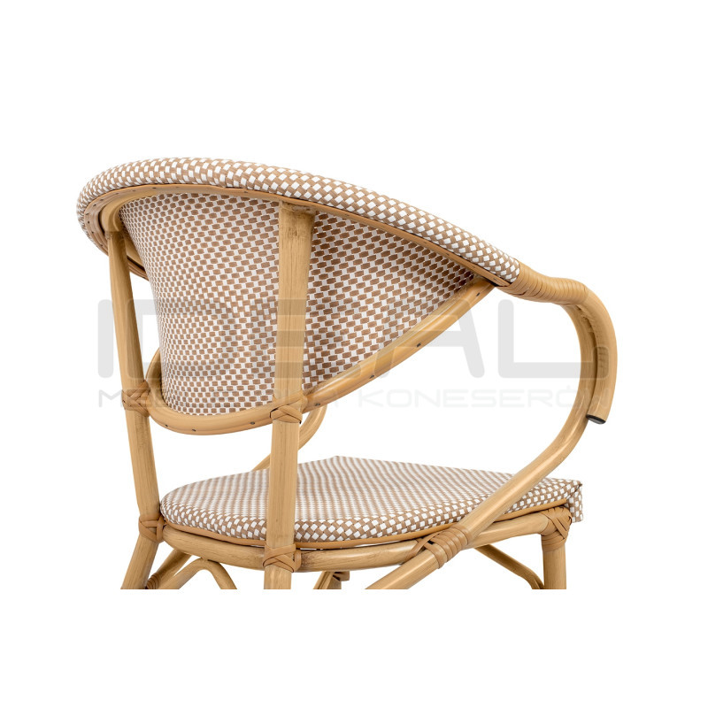 Krzesło Boho Bistro Paris rattanowe