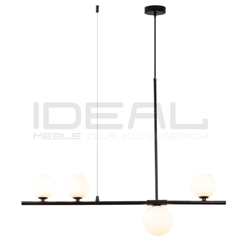 LAMPA WISZĄCA czarna MODERNO pozioma 80