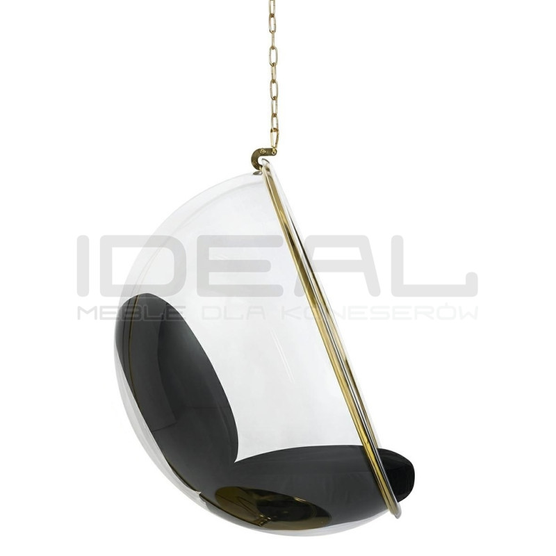 Fotel wiszący glamour BUBBLE GOLD