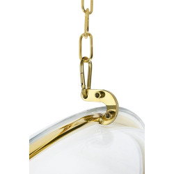 Fotel wiszący glamour BUBBLE GOLD