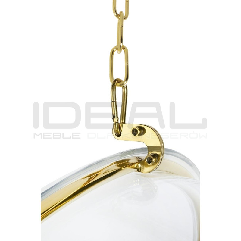 Fotel wiszący glamour BUBBLE GOLD