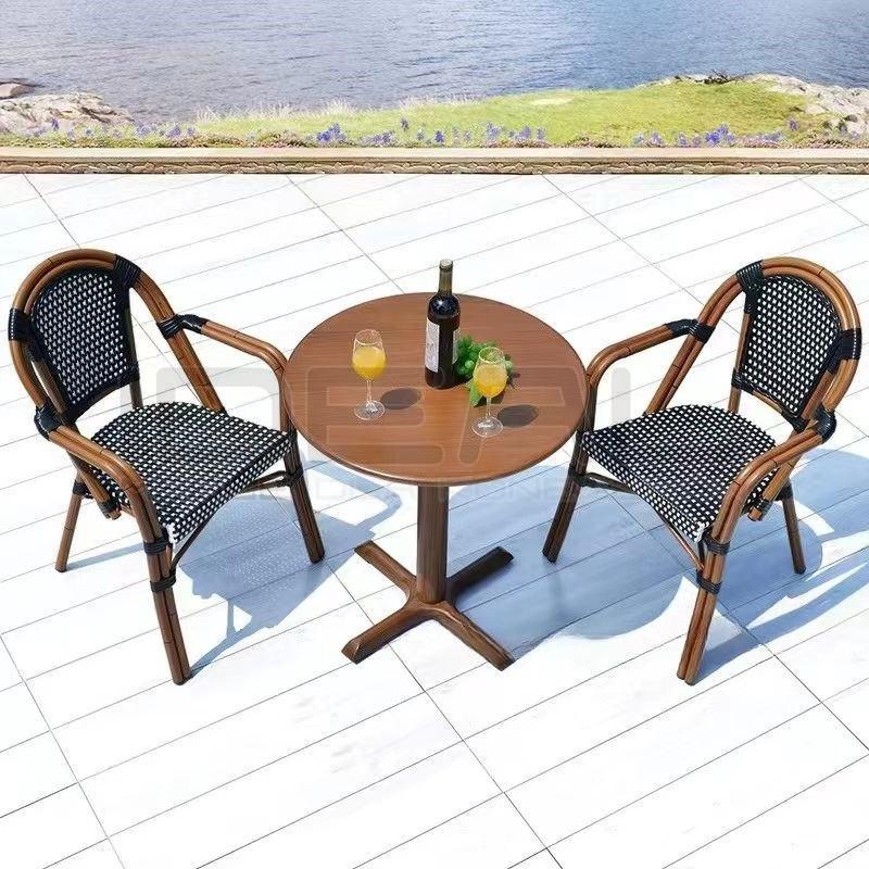 Krzesło Boho Caffe Paris z podłokietnikami