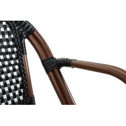 Krzesło Boho Caffe Paris z podłokietnikami