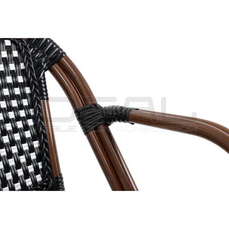 Krzesło Boho Caffe Paris z podłokietnikami