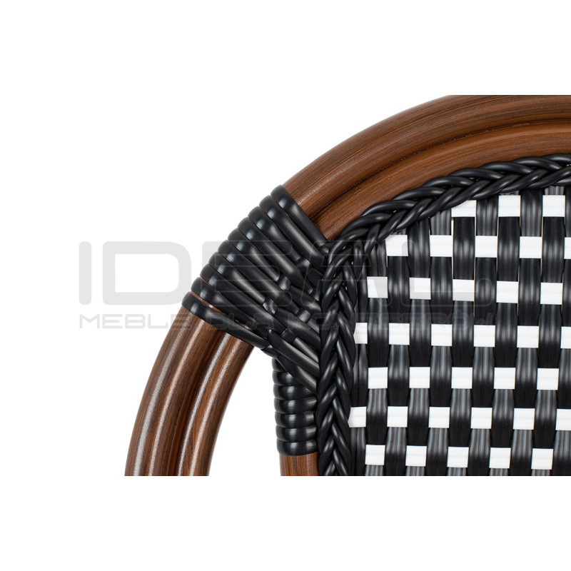 Krzesło Boho Caffe Paris z podłokietnikami