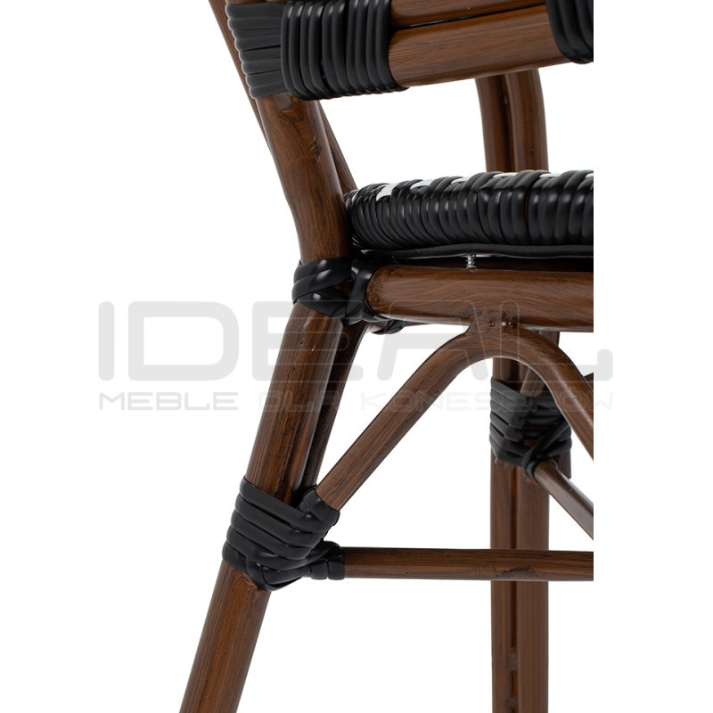 Krzesło Boho Caffe Paris z podłokietnikami