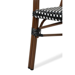 Krzesło Boho Caffe Paris z podłokietnikami