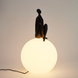 LAMPA STOŁOWA WOMAN-3 CZARNA 35