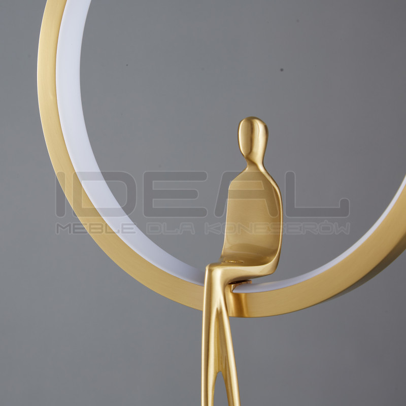 Lampa wisząca glamour AMICI złota 27 z postacią