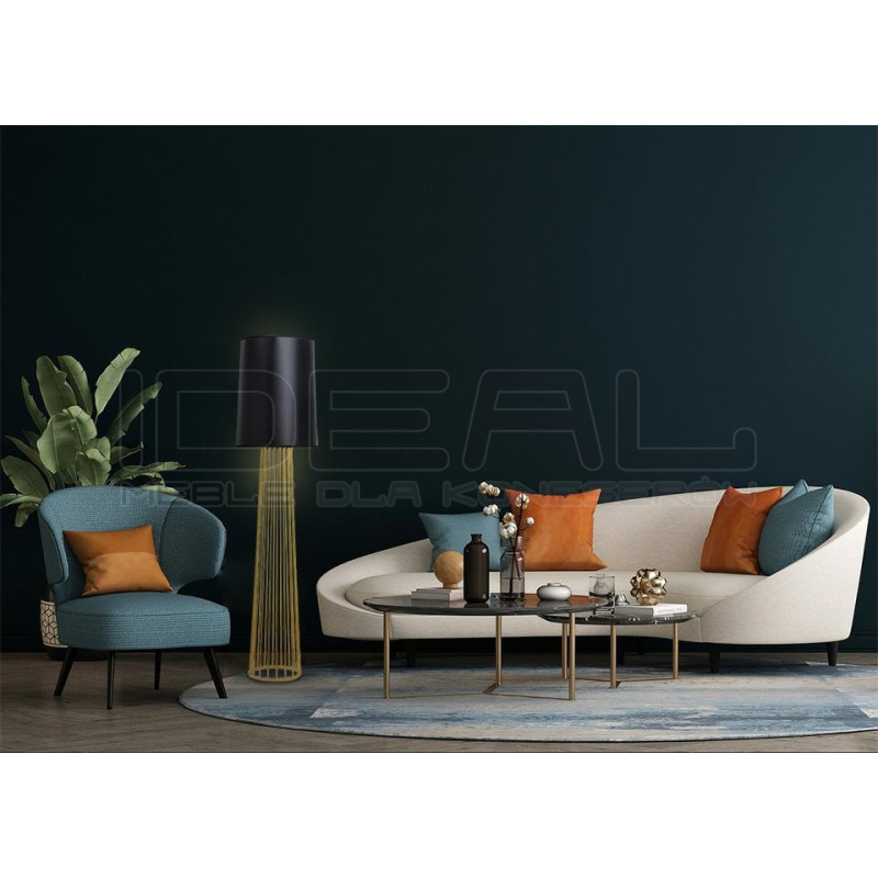 Lampa Podłogowa Glamour Holmes Straight złota