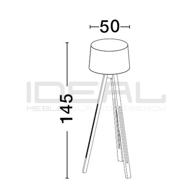 Lampa podłogowa Scandi na trójnogu