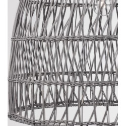 Lampa wisząca Boho Monaco szary rattan