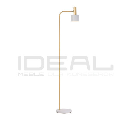 Lampa podłogowa Maxim biało złota 165