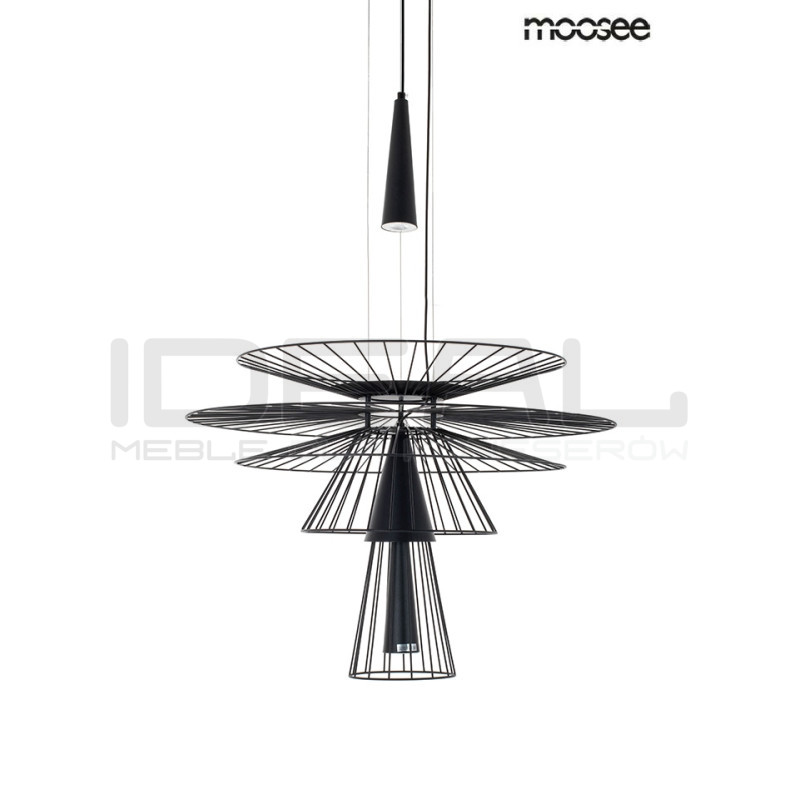 Lampa Wisząca geometryczna SESTO 250 czarna