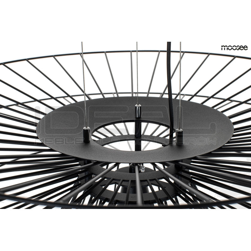 Lampa Wisząca geometryczna SESTO 250 czarna