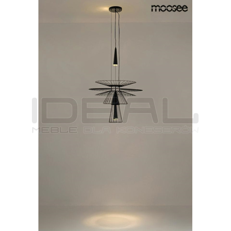 Lampa Wisząca geometryczna SESTO 250 czarna