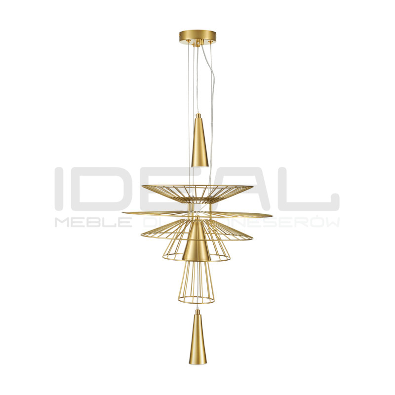 Lampa Wisząca geometryczna SUSSO SESTO 40 wys 250 złota