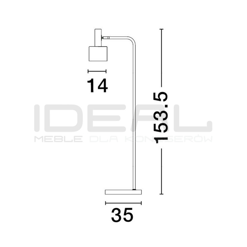 Lampa podłogowa Maxim czarno złota 153