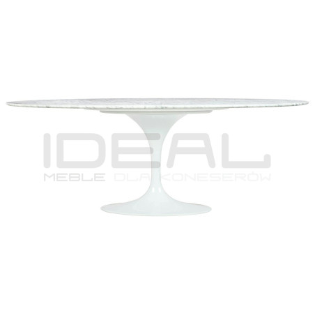 Stół Inspirowany Projektem Tulip Z owalnym Blatem Z Marmuru