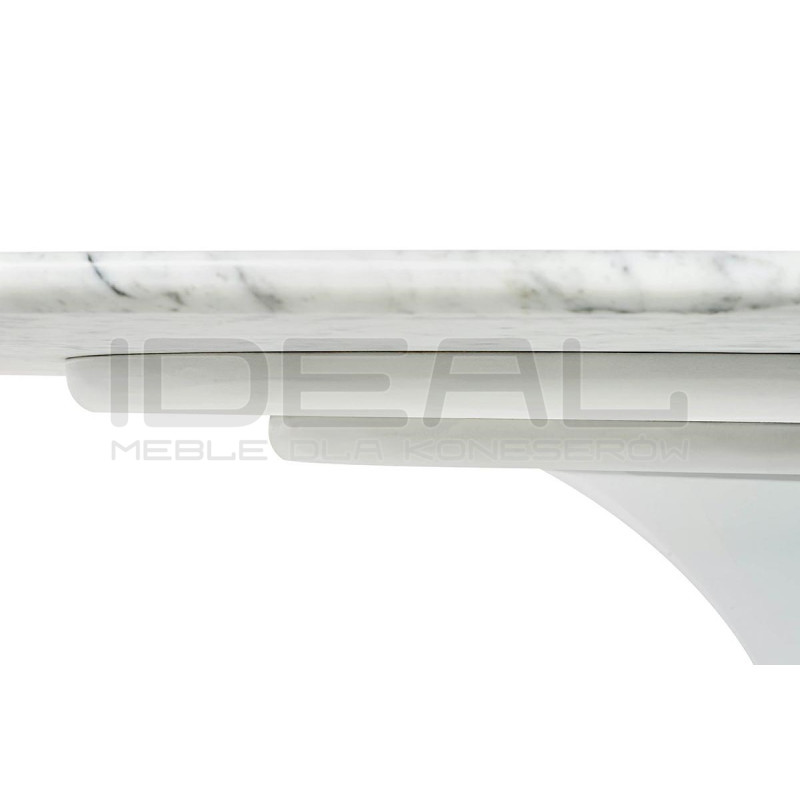 Stół Inspirowany Projektem Tulip Z owalnym Blatem Z Marmuru