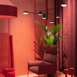 LAMPA WISZĄCA geometryczna  CLEX  6 czarna 100