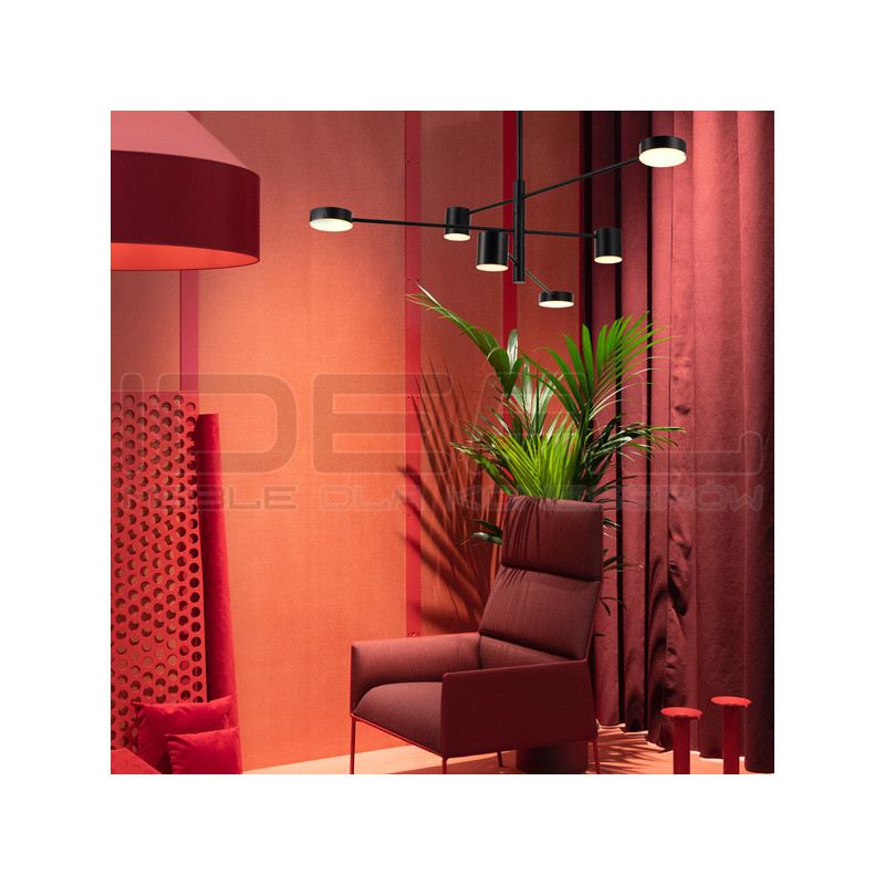 LAMPA WISZĄCA geometryczna  CLEX  6 czarna 100