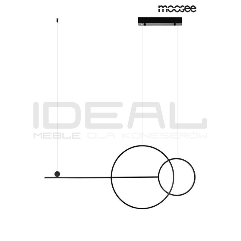 Lampa wisząca czarna RAGE 120