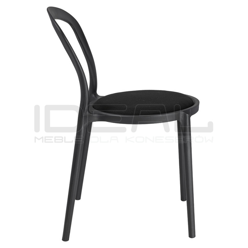 Krzesło designerskie czarne SLIM