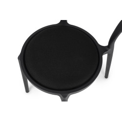 Krzesło designerskie czarne SLIM