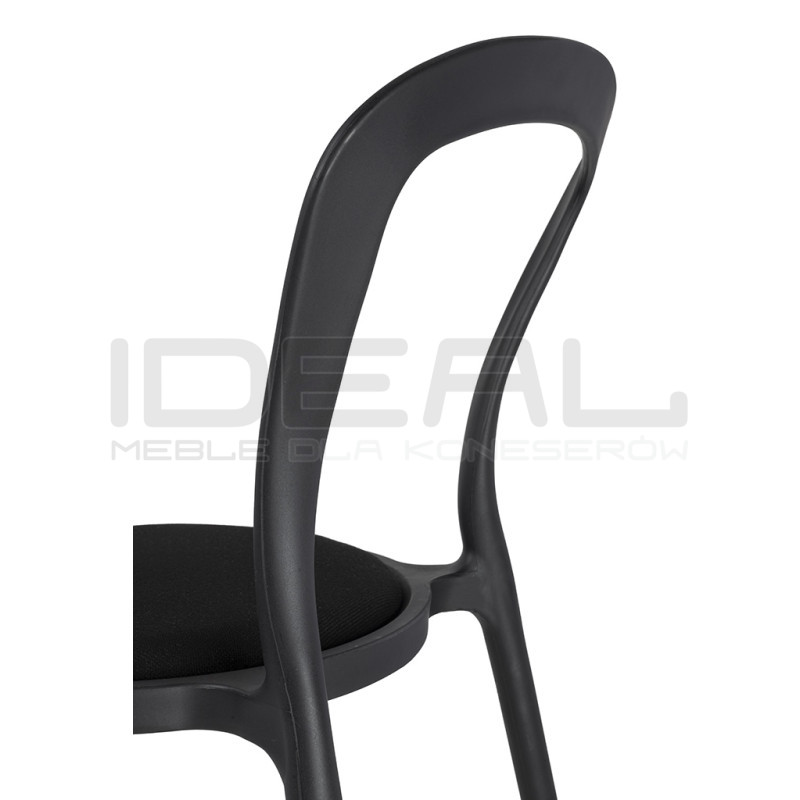 Krzesło designerskie czarne SLIM