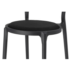 Krzesło designerskie czarne SLIM