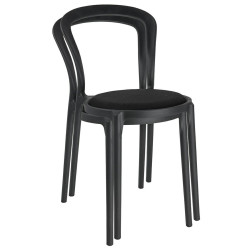 Krzesło designerskie czarne SLIM