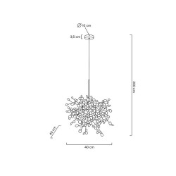 Lampa wisząca glamour MONETE