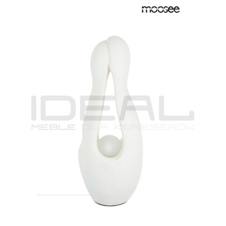 Lampa podłogowa MYKONOS rzeźba biała