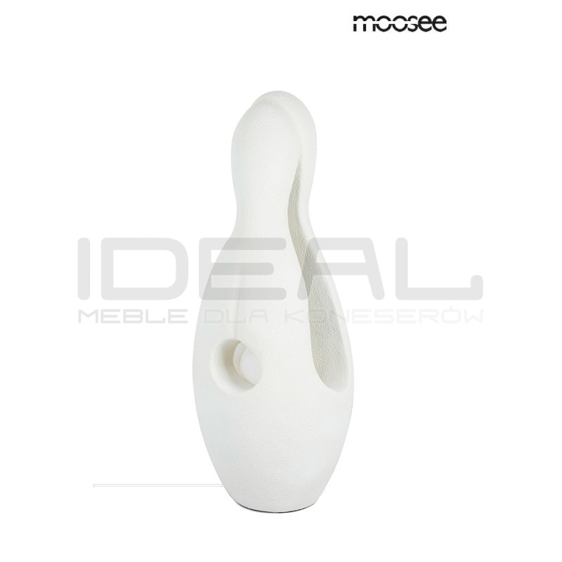 Lampa podłogowa MYKONOS rzeźba biała