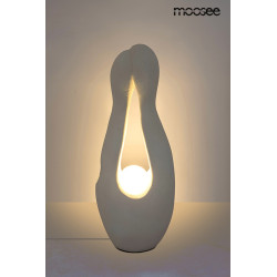 Lampa podłogowa MYKONOS rzeźba biała