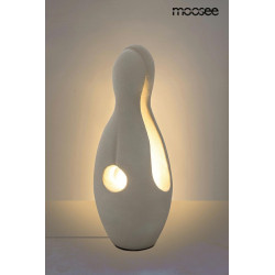 Lampa podłogowa MYKONOS rzeźba biała