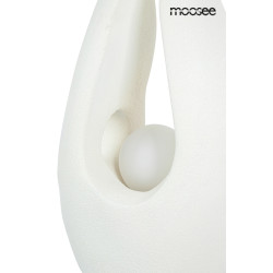 Lampa podłogowa MYKONOS rzeźba biała