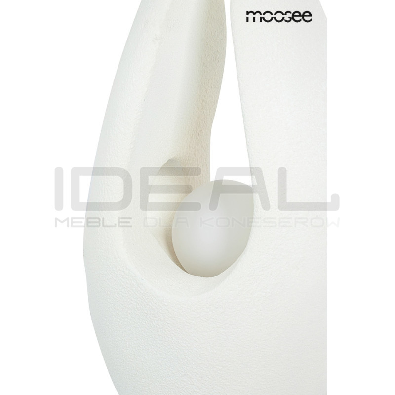 Lampa podłogowa MYKONOS rzeźba biała