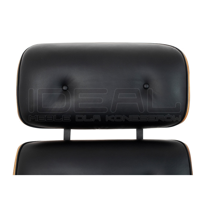 Fotel Lounge HM XL z podnóżkiem orzech