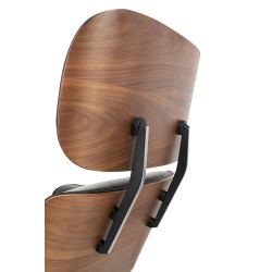 Fotel Lounge HM XL z podnóżkiem orzech