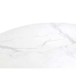 Okrągły stół glamour Maison z blatem konglomeratu 130