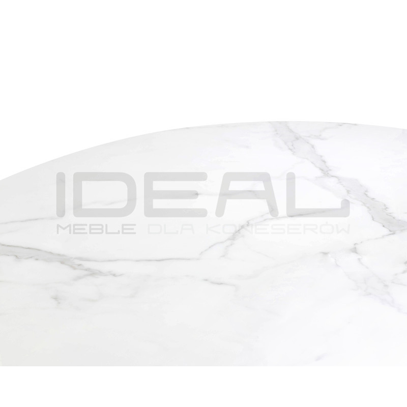 Okrągły stół glamour Maison z blatem konglomeratu 130