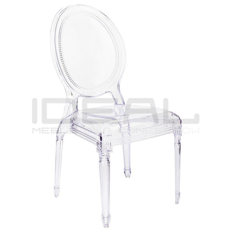Krzesło glamour przezroczyste PRINCE