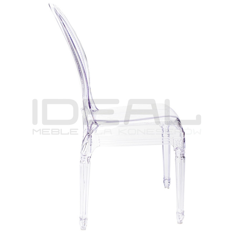 Krzesło glamour przezroczyste PRINCE