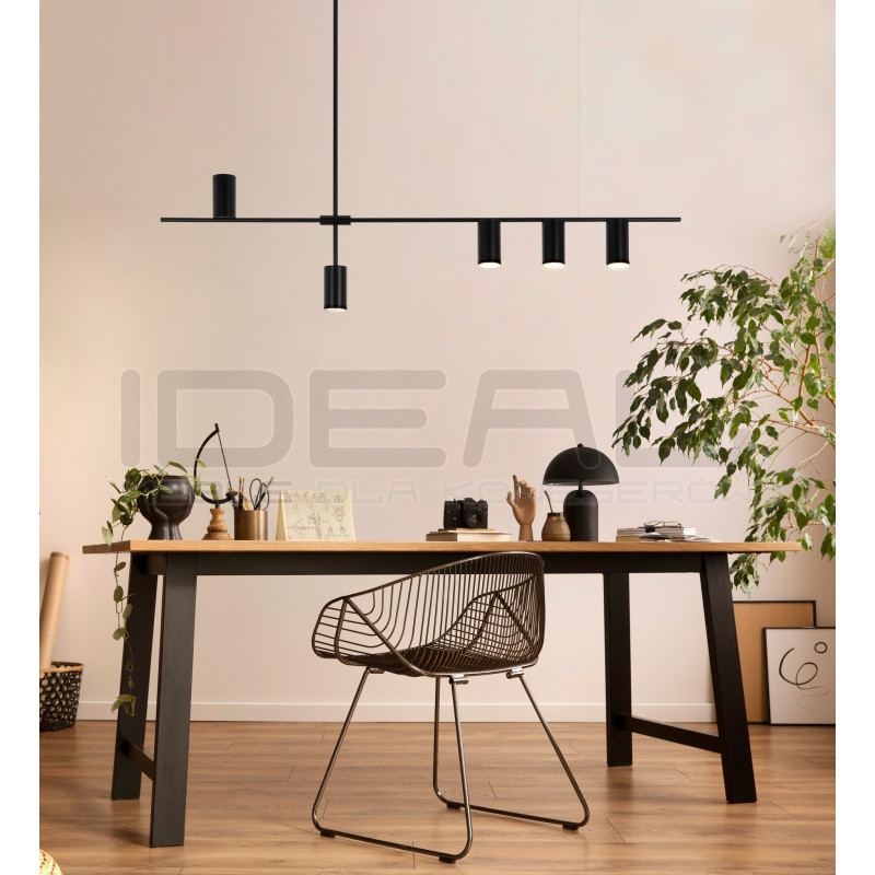 Lampa wisząca pozioma MODERNO 120 czarna