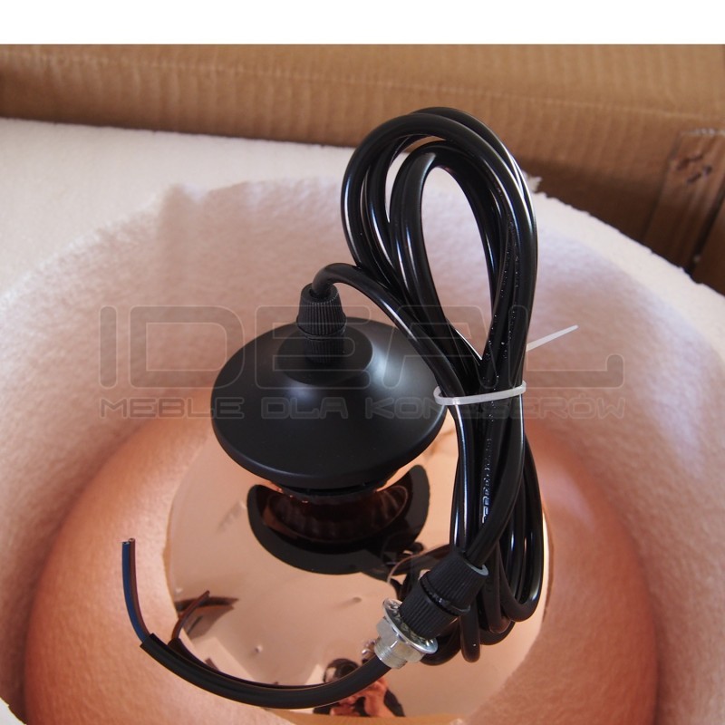 Lampa wisząca glamour miedziana Mirror Bolla 30