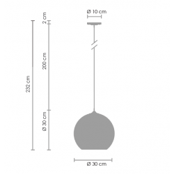 Lampa wisząca glamour złota Mirror Bolla złota 30