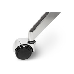 Fotel biurowy Bauhaus Lounge Gubernator Big XL czarny sklejka orzech