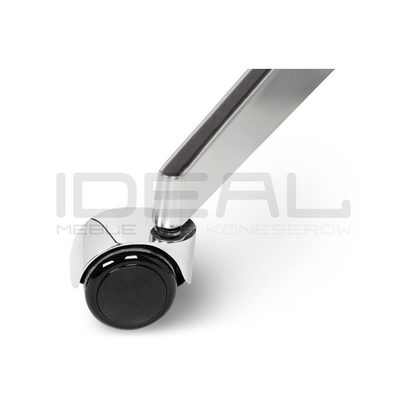 Fotel biurowy Bauhaus Lounge Gubernator Big XL czarny sklejka orzech